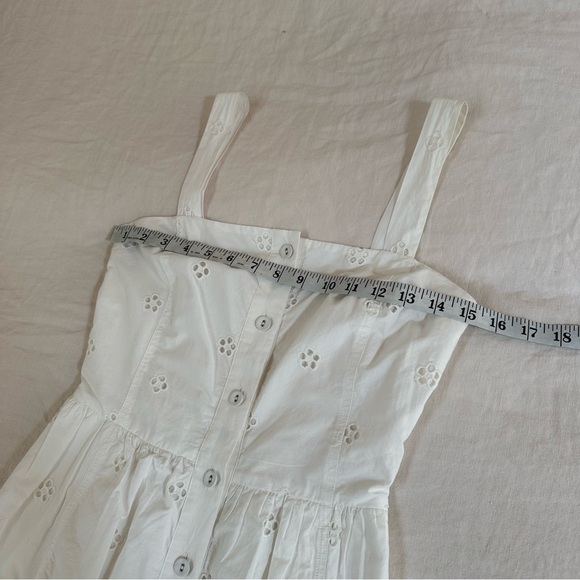 Sea New York White Eyelet Midi Dress Size 2 - Picture 10 of 12